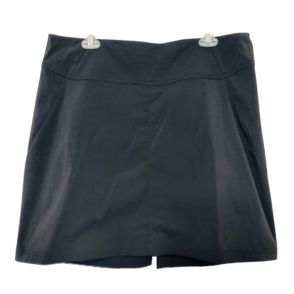 Royal Robbins Vintage Athletic Sporty Hiking Tennis Stretch Black Mini Skirt 16